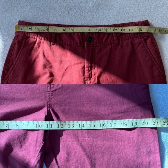 TWIK High Waist Straight Leg Pant 9 Red - Picture 16 of 16